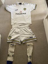 Small boys leeds United Full kit Packard Bell