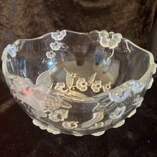 Vintage Glass Fruit Bowl Large