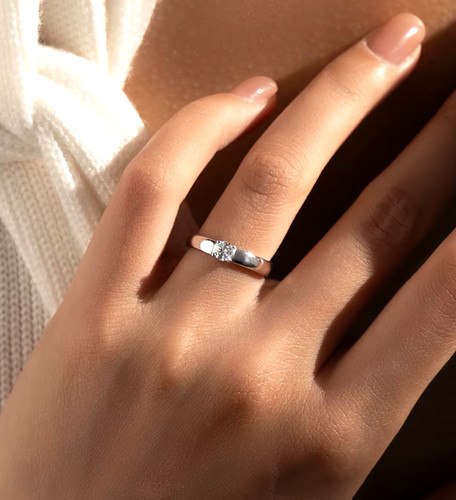 3ct moissanite ring box - 0.3ct, +box