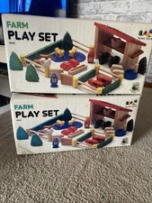 Two Boxes Of Wooden Farm Play