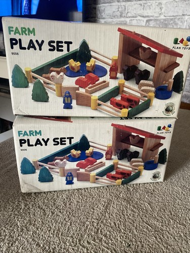 Two boxes wooden farm - two,