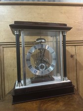 Woodford Quality Skeleton Mantel Clock Hourly Bell Strike