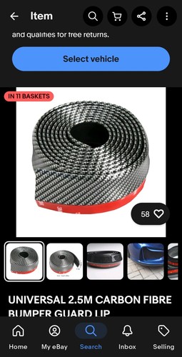 Universal carbon fibre - universal, 2.5m
