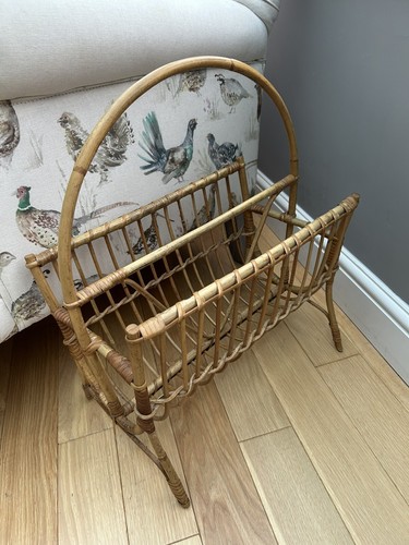 Vintage bamboo wicker cane - vintage,