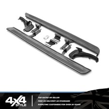 FITS RANGE ROVER VOGUE L322 02-12 BLACK SILVER OE STYLE SIDE STEP RUNNING BOARDS