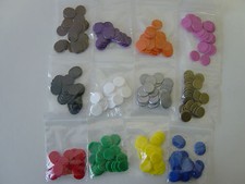 Counters, 15 mm diameter, Tiddlywinks / Board Games, New, Various colours