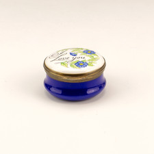 Crummles - Bilston & Battersea Enamels - Love You - Pill Or Trinket Box