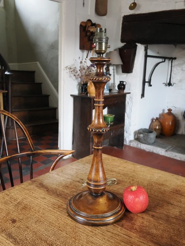 Fabulous antique turned wood - a,