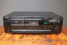 Teac W-600R Tape Deck Auto Reverse Double Cassette Deck Dolby B Fully Working