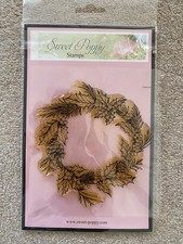 Sweet Poppy Holly Wreath Stamp