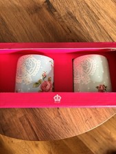 Royal Albert Mugs Set Of 2 Blue And Green Floral