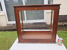 Apothecary Medicine Cabinet Antique Wooden & Glass Shop Display  - Heavy Vintage