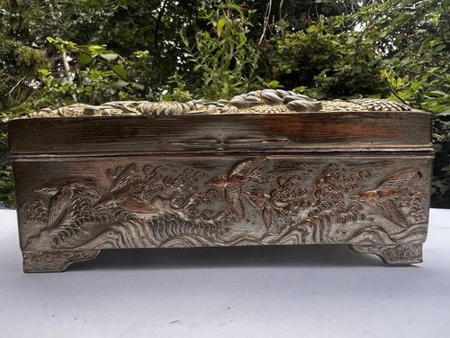 Antique japanese antimony box - japanese,