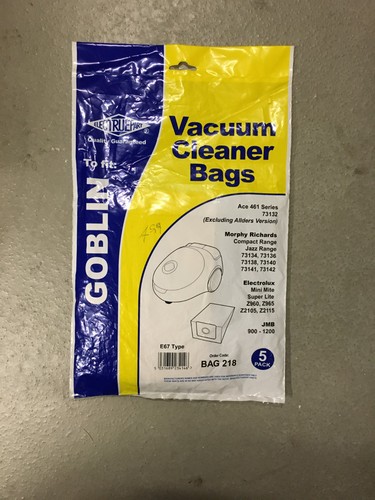 Goblin vacuum cleaner - vacuum, bags