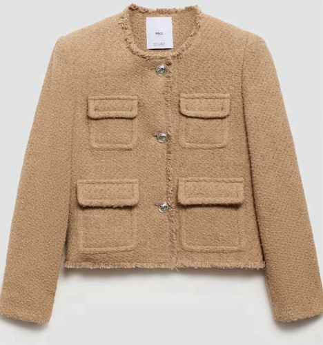Mango wool mix tan beige - mix, camel