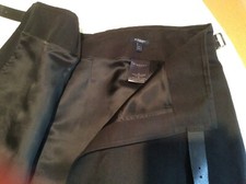 Burberry Skirt Black Size XSmall Linen and Cotton