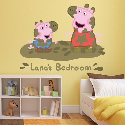 Peppa pig wall - peppa, sticker