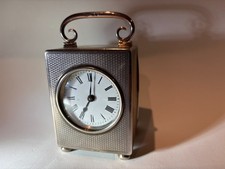 George V silver carriage clock