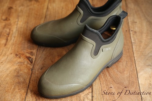 Aigle green rubber wellie - aigle,