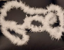 2m White Boa Maribu Fur Trim