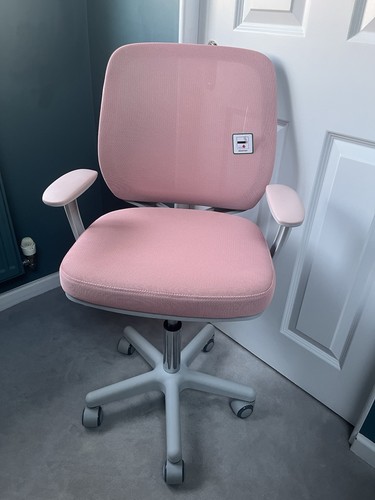 Pink 360 swivel office chair - swivel,