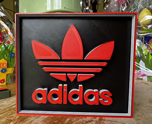 Adidas trefoil logo - trefoil, 3d