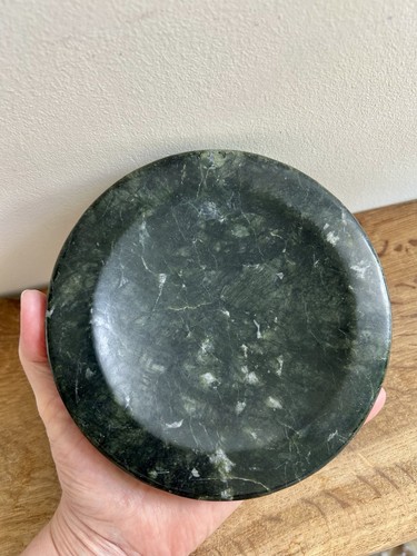 Large serpentine crystal plate - serpentine,