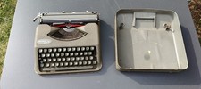 Hermes Baby Vintage Portable Typewriter Green With Case