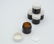 Round Glass Sample Jar - Pots