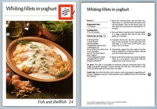 Whiting Fillets Yoghurt #24 Fish & Shellfish Hamlyn All-Colour Cookery Card