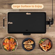 Electric Teppanyaki Table Grill Portable 2000W Non-Stick Barbecue Griddle