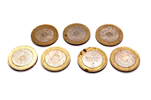 Coins two pounds - coins,
