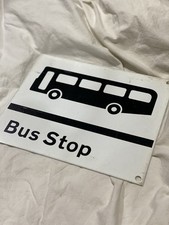 Standard Metal Bus Stop Sign.