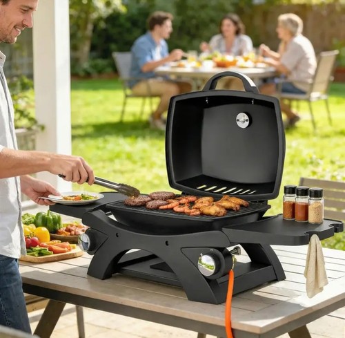 Burner gas grill with 2 - 2,