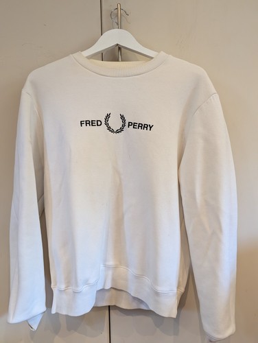 Fred perry white jumper - perry, men's