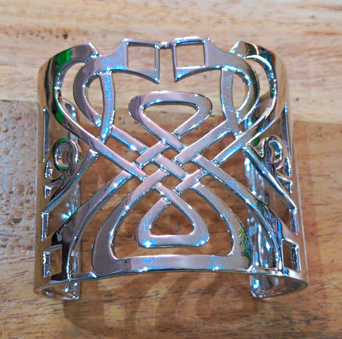 Biba silvertone cuff - , bangle