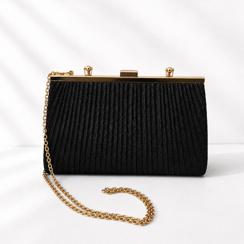 Women glitter pleated clutch - women,