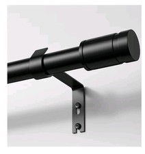 2 pack Black Curtain Pole for