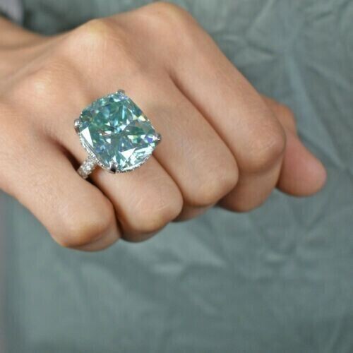 Blue diamond ring cts - diamond, 12