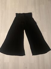 Ladies Womens Elastic belt Pleated crinkle comfortable trouser Size Medium-Large