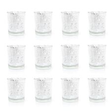 Pack Of Silver Mercury Glass Tealight Holder | Tea Light Votive Candle Pot