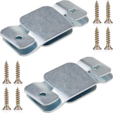 4x Interlocking Connector Clips Metal Corner Sofa Beds Brackets Connecting Plate