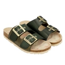 Anekke Black and Olive Leather