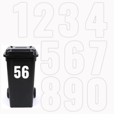 Wheelie bin house numbers