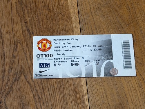 Ticket 2009 manchester - 2009/10,