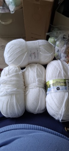 400g assorted white wool - assorted,