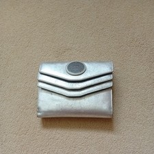 Diesel Womens Silver  Leather Wallet Purse 1978