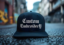 Custom Caps & Hats | Custom Embroidered snapback Hat | Custom Flat Peak Logo Hat