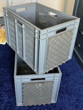 80 LITRE HEAVY DUTY GREY VENTILATED PLASTIC STORAGE BOXES