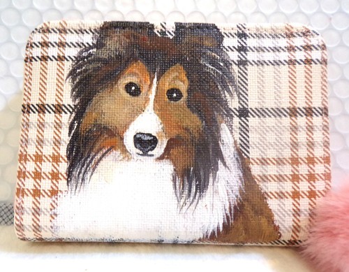 Hand painted sheltie - hand,
